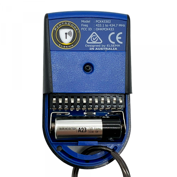 Elsema PentaCODE PCK43302 Remote Blue 2 Button