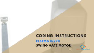 How to install the Elsema iS270 Swing Gate Motor