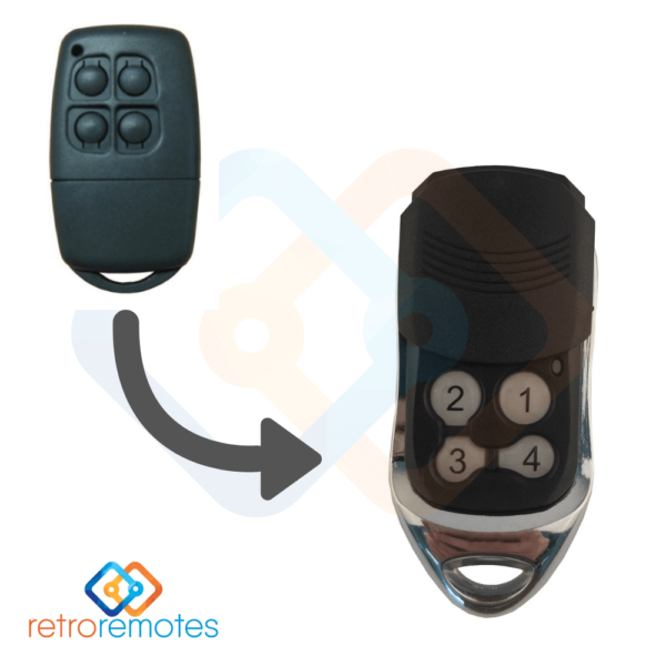 Code Ezy Silver Remote compatible with SEIP 433 Series