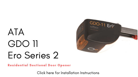 Installation Instructions ATA GDO 11 ERO Series 2