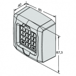 Q.BO Touch Keypad Dimensions