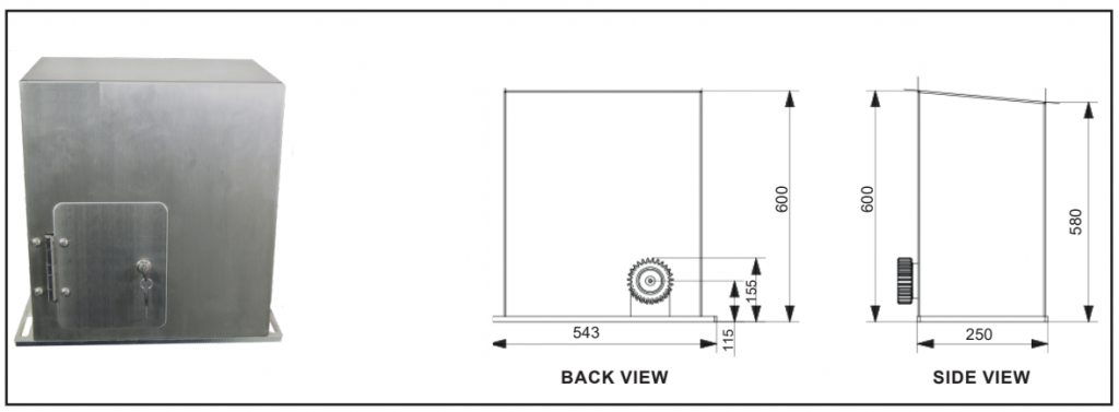 Elsema iS1500LV Dimensions