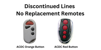 Discontinued Lines No Replacement Remotes