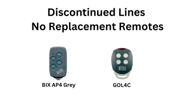 Discontinued Lines No Replacement Remotes (5)