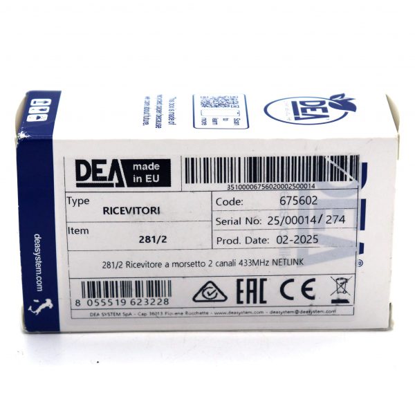 1000 Capacity 2 Channel Receiver by DEA