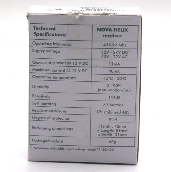Single Channel Centsys Nova Receiver